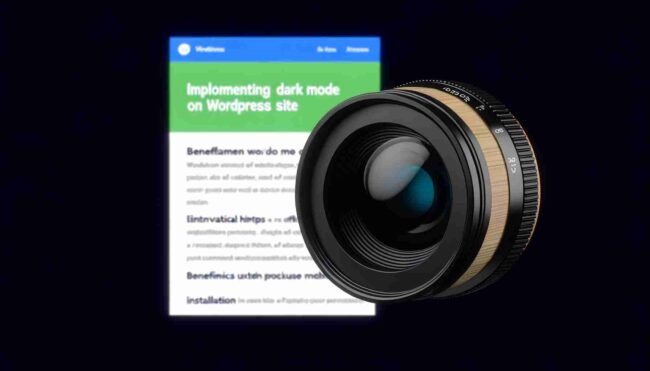 An image illustrating How to Implement Dark Mode on Your WordPress Site