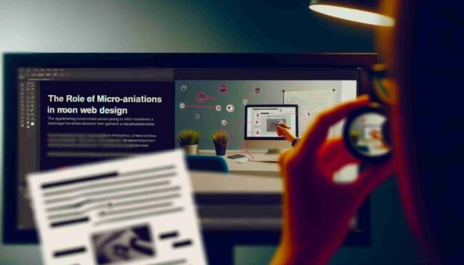 An image illustrating The Role of Micro-Animations in Modern Web Design