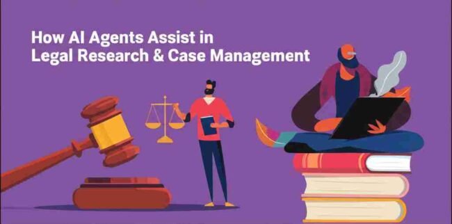 An image illustrating How AI Agents Assist in Legal Research and Case Management